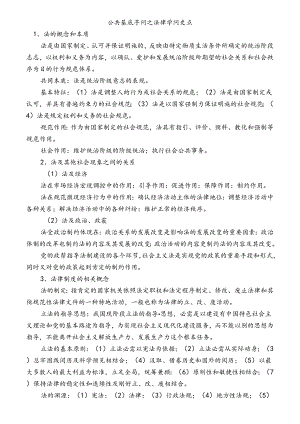 公共基础知识之法律知识重点打印整理版.docx