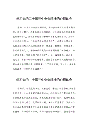 中国共产党第二十届中央委员会第三次全体会议精神学习心得感悟三十五篇.docx