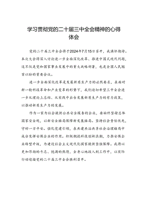 学习贯彻党的二十届三中全会精神的心得体会三十六篇.docx