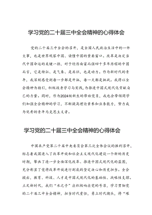 党员干部学习党的二十届三中全会精神的心得体会交流发言四十四篇.docx