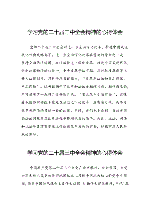 中国共产党第二十届中央委员会第三次全体会议精神的学习心得体会25篇.docx