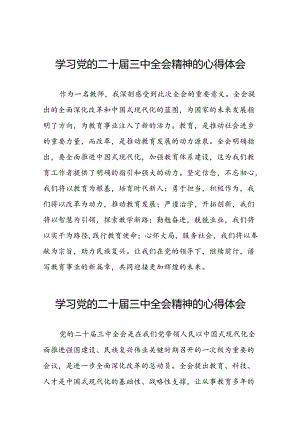二十届三中全会精神心得体会例文三十六篇.docx