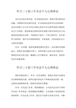 2024年学习《二十届三中全会》个人心得体会 （8份）.docx
