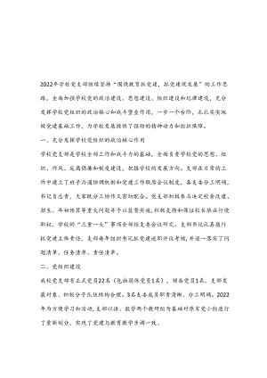 202X年年终学校党建工作总结.docx