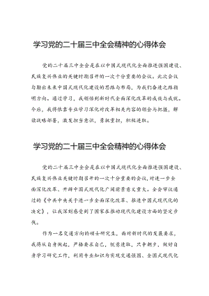 学习贯彻二十届三中全会精神的心得体会汇编25篇.docx