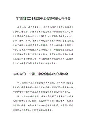 二十届三中全会精神心得体会发言二十七篇.docx
