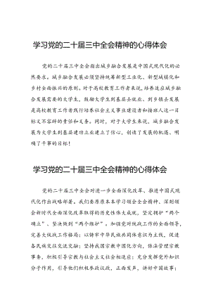 2024年党的二十届三中全会精神学习体会简短发言四十四篇.docx