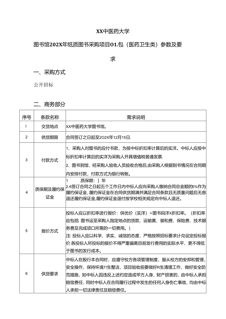 XX中医药大学关于为我校图书馆202X年纸质图书采购项目01包(医药卫生类)组织咨询论证的公告(2024年).docx_第3页