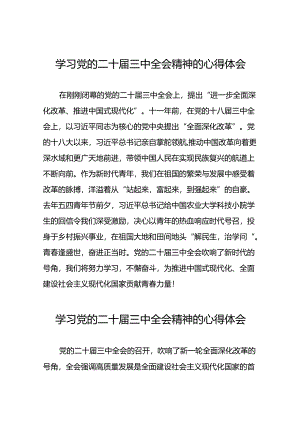 学习二十届三中全会精神的心得体会通用版三十六篇.docx