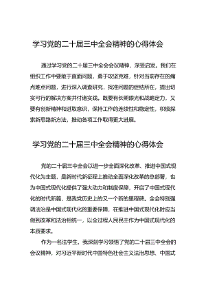 学习贯彻党的二十届三中全会精神心得体会简短发言材料三十六篇.docx