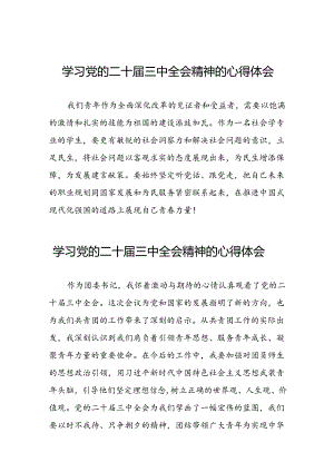 学习贯彻二十届三中全会精神的心得体会范文三十篇.docx
