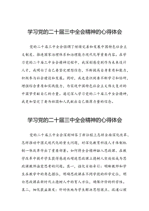 学习观看二十届三中全会精神的心得体会合辑50篇.docx