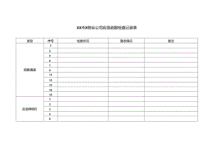 XX市X物业公司应急疏散检查记录表（2024年）.docx