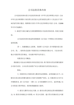 公司法的详细内容.docx