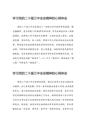 2024年党的二十届三中全会精神学习感悟简短发言四十四篇.docx