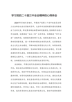 二十届三中全会精神心得体会汇编二十七篇.docx