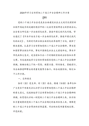 学习二十届三中全会精神工作方案.docx