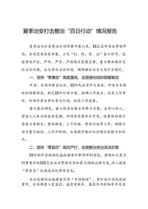派出所2024年推动夏季治安打击整治行动情况报告15篇.docx