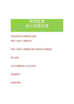 财会实操-购入车辆的会计处理.docx