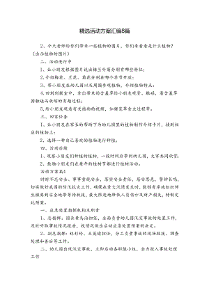 精选活动方案汇编8篇.docx