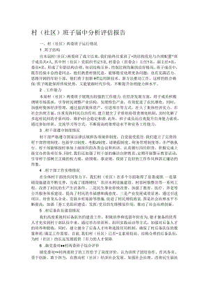 村（社区）班子届中分析评估报告.docx