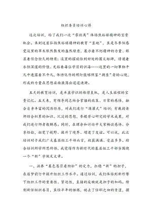 组织委员培训心得.docx
