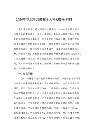 班子成员2024年党纪学习教育专题民主生活会四个方面问题对照检视材料十六篇.docx