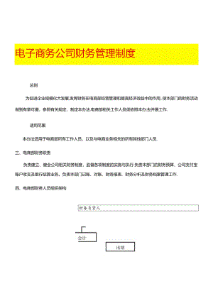 电子商务公司财务管理制度.docx