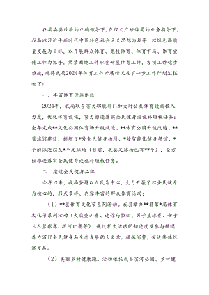 教育体育局体育工作2024年上半年总结.docx