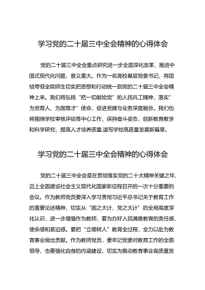 高校学习二十届三中全会精神的心得体会25篇.docx