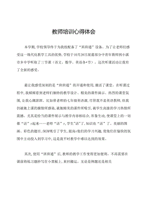 教师培训心得体会.docx