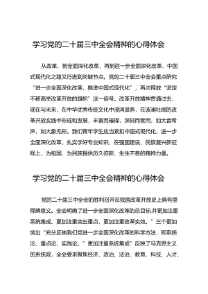 关于二十届三中全会精神学习体会范例二十六篇.docx