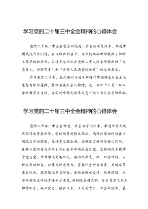 (最新版)学习二十届三中全会精神的心得感悟三十篇.docx