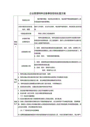 企业管理特种设备事故现场处置方案.docx