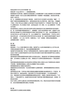 我身边的男子汉作文400字弟弟.docx