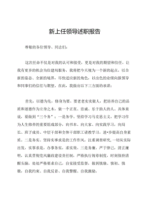 新上任领导述职报告.docx
