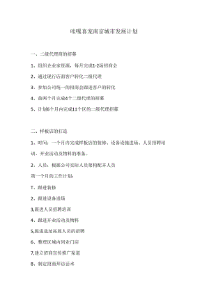 宠物店城市发展计划.docx