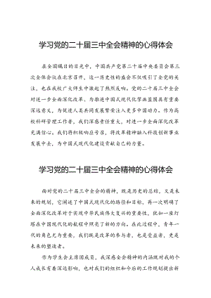 学习贯彻2024年党的二十届三中全会精神的心得感悟二十七篇.docx