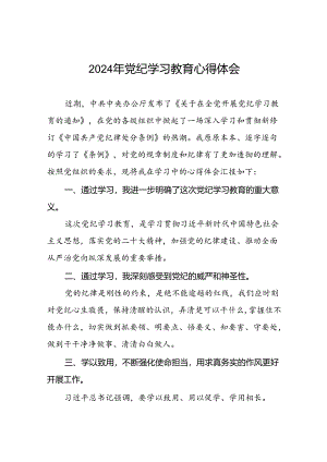 “2024年党纪学习教育”心得感悟发言稿十七篇.docx