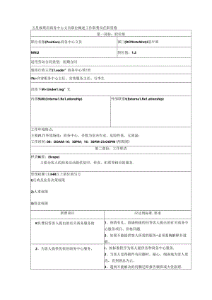 五星级酒店商务中心文员职位概述工作职责及任职资格.docx