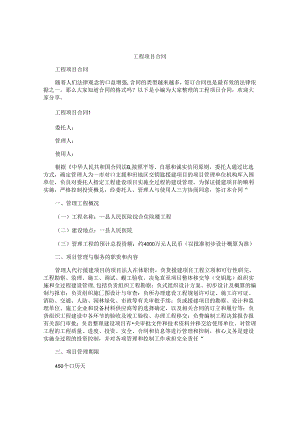 工程项目合同.docx