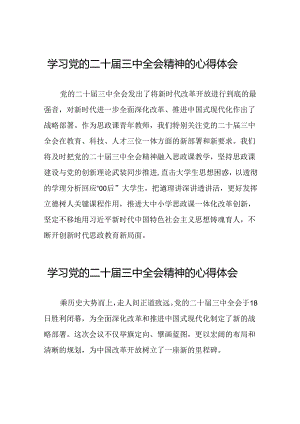 学习贯彻2024年二十届三中全会精神心得感悟最新版二十七篇.docx