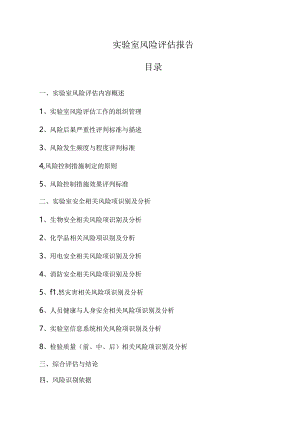 实验室风险评估报告.docx