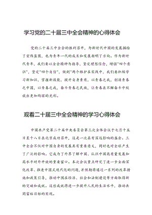 党的二十届三中全会精神学习心得体会发言稿四十篇.docx