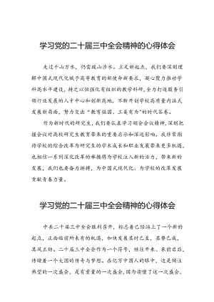 关于党的二十届三中全会精神的学习感悟三十五篇.docx