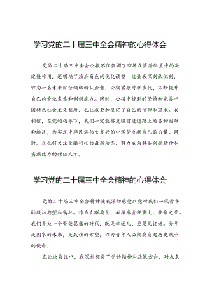 党的二十届三中全会精神的学习心得体会四十篇.docx
