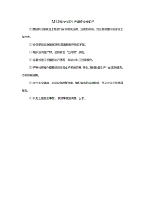 能源科技公司生产调度安全职责.docx