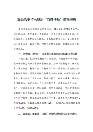 2024年派出所推动“夏季行动”走深走实工作汇报23篇.docx
