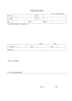 质量信息反馈表.docx