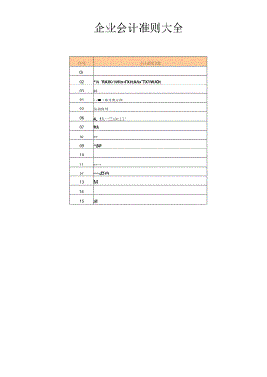 [企业会计]企业会计准则大全.docx